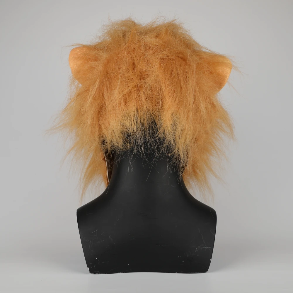 Cosplay Lion Mask Beast Mask Funny Scary Animal Masks Latex Adult Kids Unisex Halloween Party Dressed Prop Dropshipping  (5)