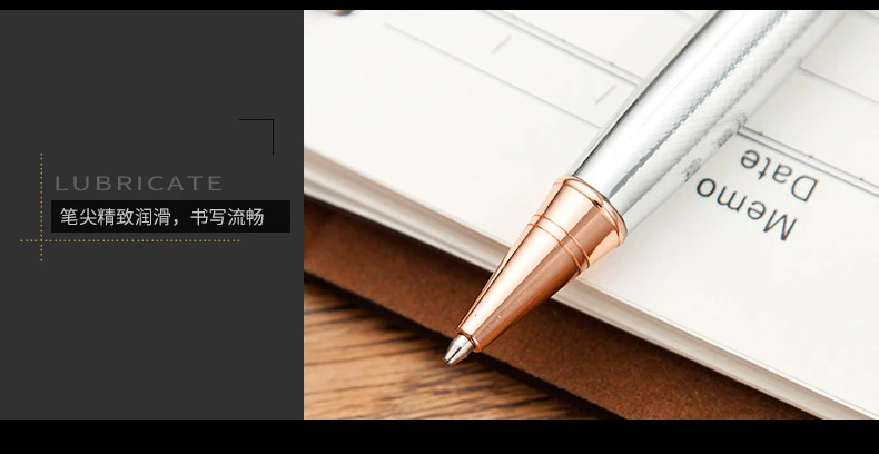 Высококачественные металлические шариковые ручки для письма милые вращающиеся 1,0 мм черные чернила Шариковая ручка бизнес ручка школьные принадлежности