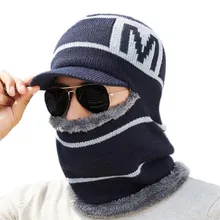 OZyc новая зимняя вязаная шапка для мужчин повседневные шапочки шапки зимняя шапка женская шерсть теплый шарф на шею Балаклава шляпа