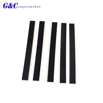 

10/20/50/100PCS 40 Pin Header Strip 2.54mm 40pin Single Row Straight Female