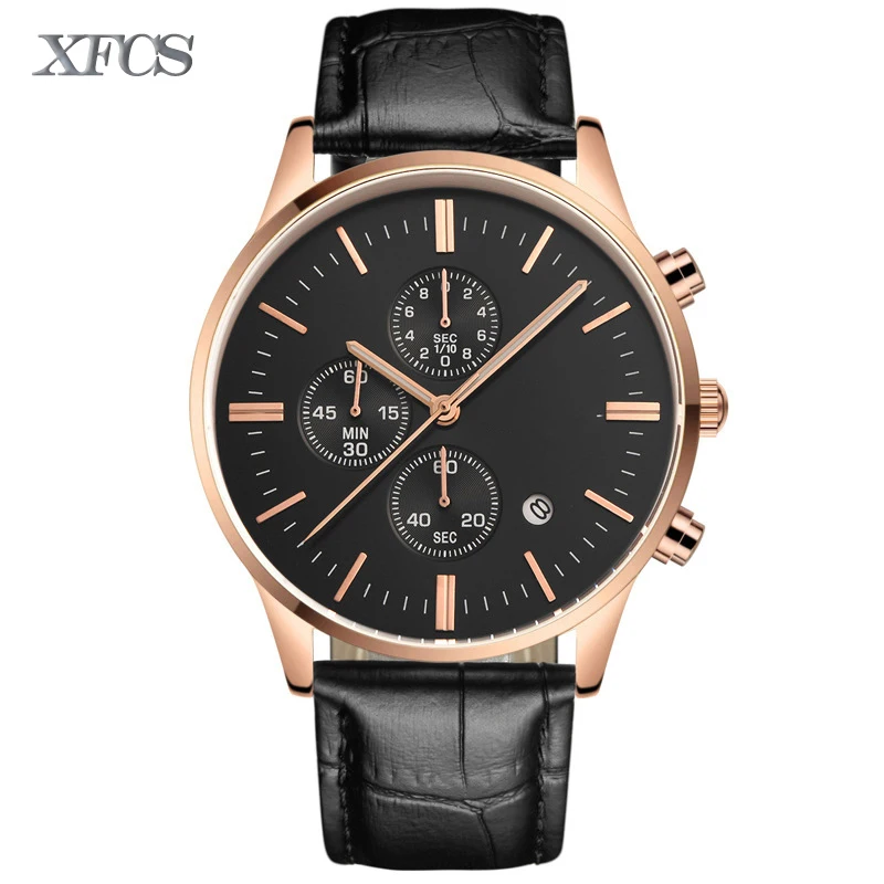 XFCS 2017 waterproof automatic watch for man quartz wristwatch mens top famous brand watches topmerk tag