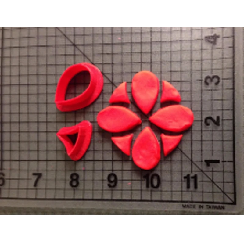 Цветочный набор для печенья помадки кекс топ на заказ 3D напечатанный резак