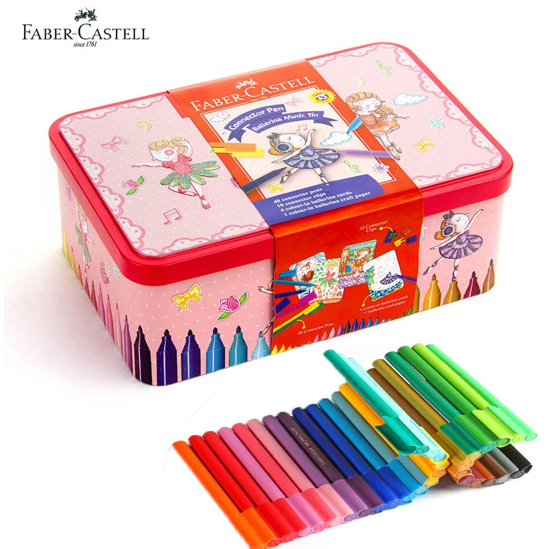 Маркеры для рисования Faber catell 40 цветов акварельные маркеры с наконечником из