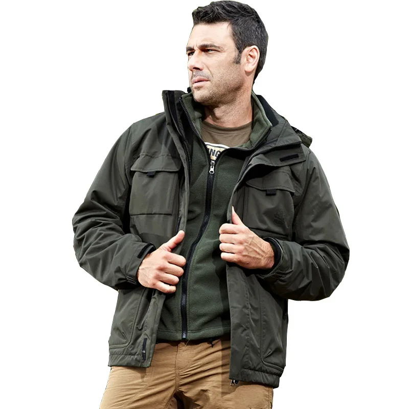 Men Hiking Jackets Climbing Camping Winter Waterproof Outdoor Polar
