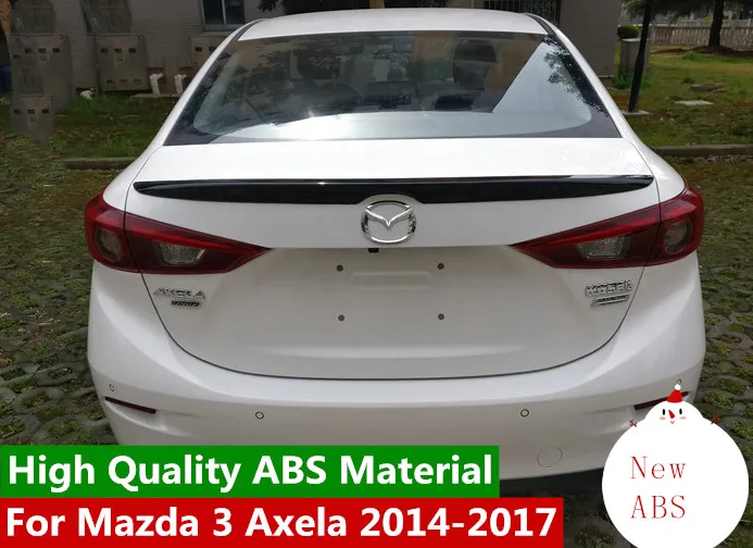 Для Mazda 3 Axela 2014 2015 2016 2017 Автомобильный задний крыло новый ABS пластик краска цвет