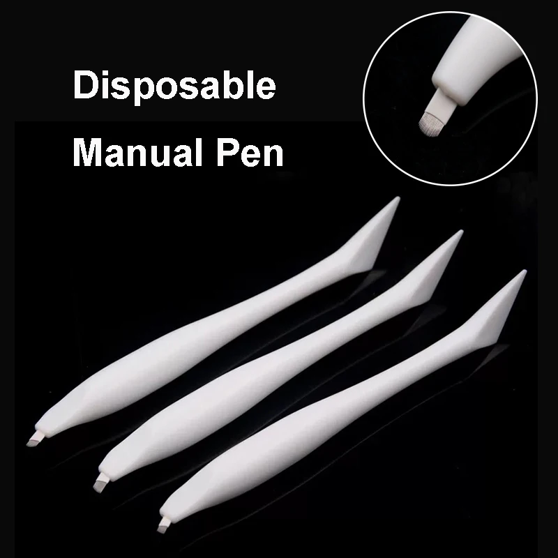 1pcs Manual Microblading Pen Tool Disposable with blades Permanent Makeup 3D Eyebrow Lip Hand Tools Tattoo