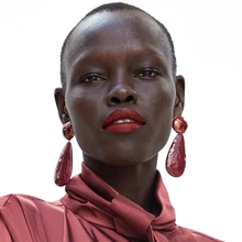

DIYMIN ZA New Design Water Drop Earrings High quality Vintage Statement Bijoux Enamel Long Dangle Earrings For Women