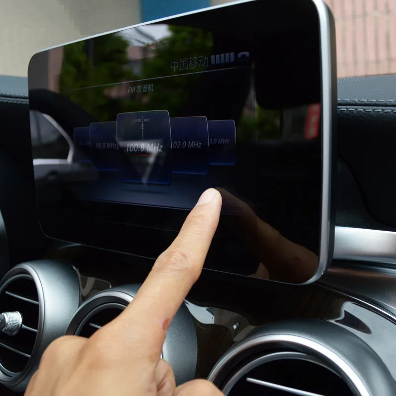 CNORICARC-Center-Control-Navigation-Screen-Protection-Trim-Panel-For-Mercedes-Benz-C-class-W205-GLC-200