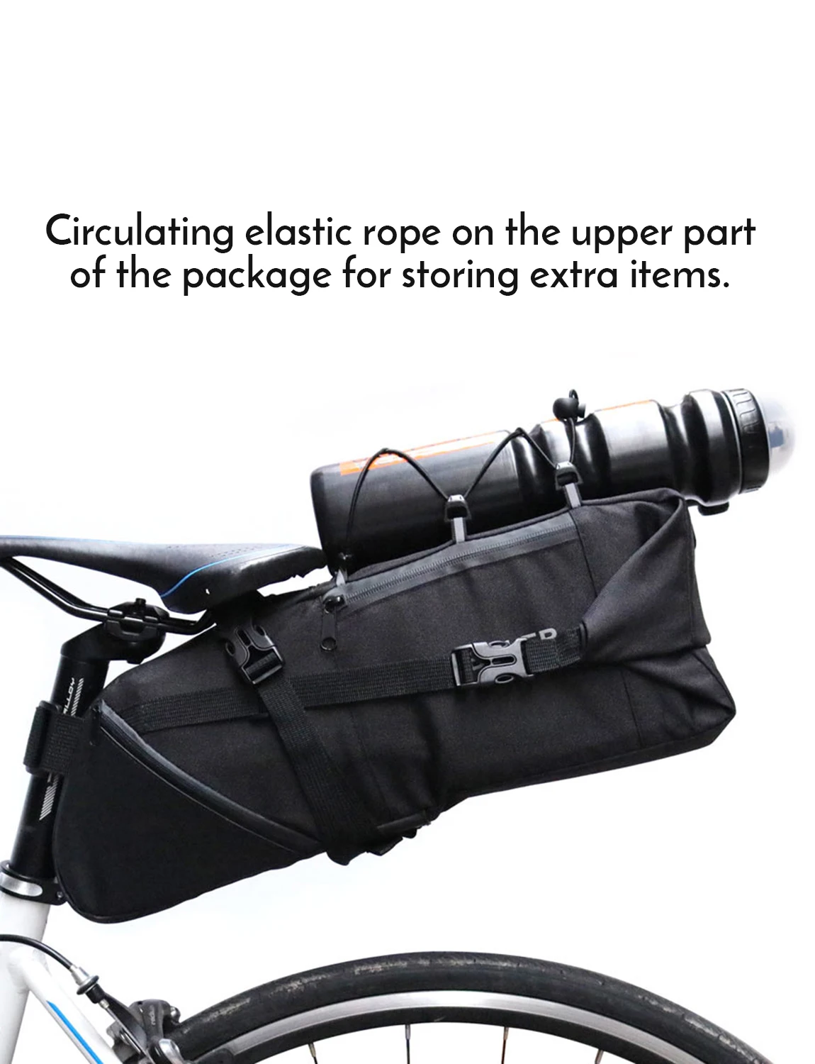 Best Lixada Mountain Road MTB Bicycle Bike Saddle Bag 3-10L Large-capacity Cycling Tail bag Storage Pack Bicycle Under Seat Bag 5