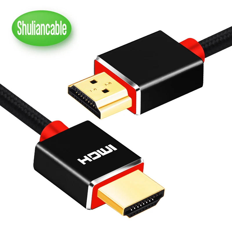 Shuliancable HDMI кабель высокоскоростной 2 0 4k 60hz 3D 1080P для HDTV LCD PS4 xbox 1m 2m 3m 5m 10m 15m 20m | Отзывы и видеообзор