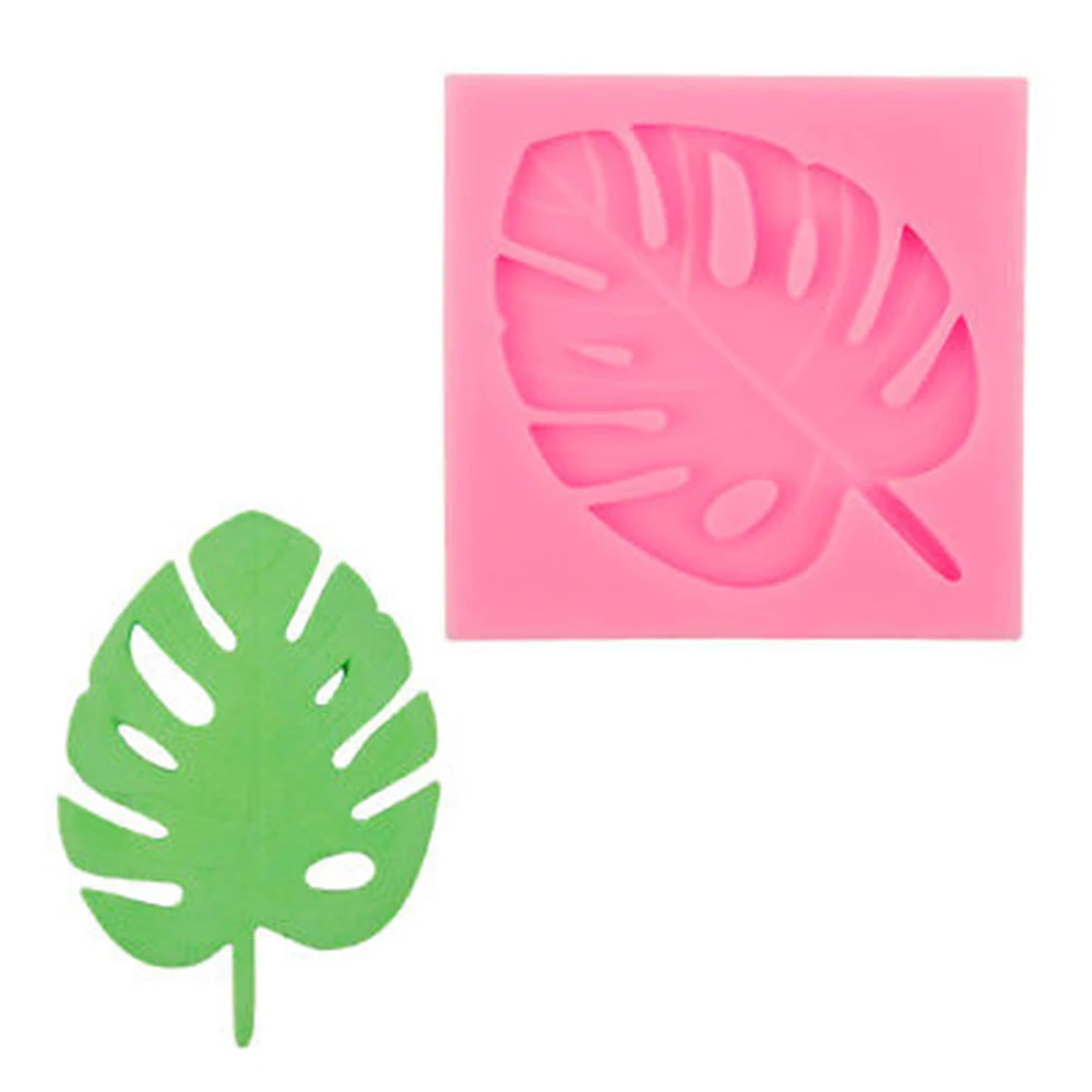 3D Дерево лист формы для сахара Leavf силиконовая форма черепаха лист помадка торт украшения инструменты листья шоколадная мастика форма - Цвет: Шоколад