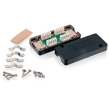 Linkwylan rede cat7 600mhz ethernet lan cabo caixa de junção lsa adaptador conexão rj45 extensão adaptador