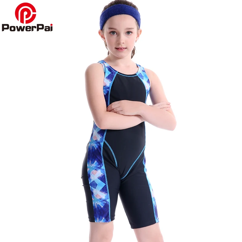 New Professional Junior Student Train Swimming Suit Boys Girls Swimwear