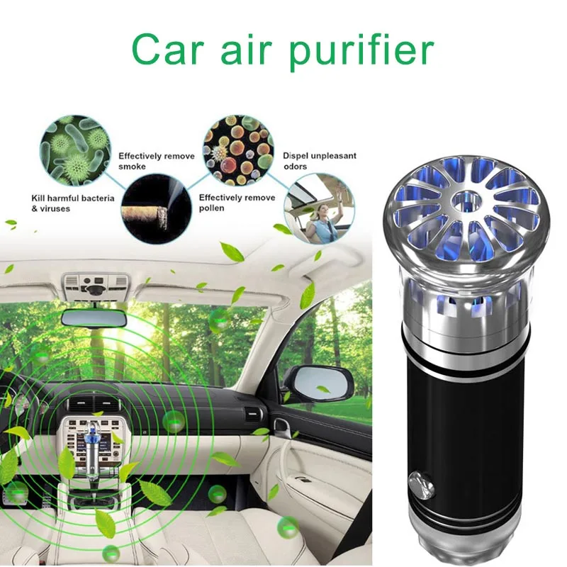 

2018 Car Air Purifier Plastic Negative Ion Air Freshener Neutralizer for Smokers Smoke CSL88