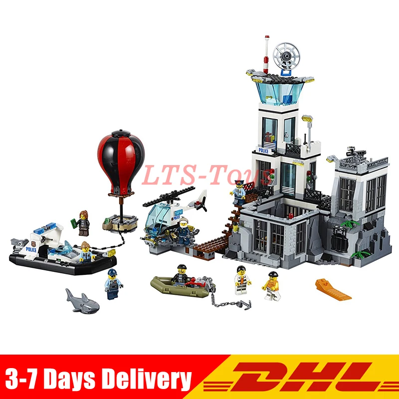 

Compatible legoing 60130 LEPIN 02006 815 PCS City Police Prison Island Toy Set Model Building Kits Blocks Girl Gift