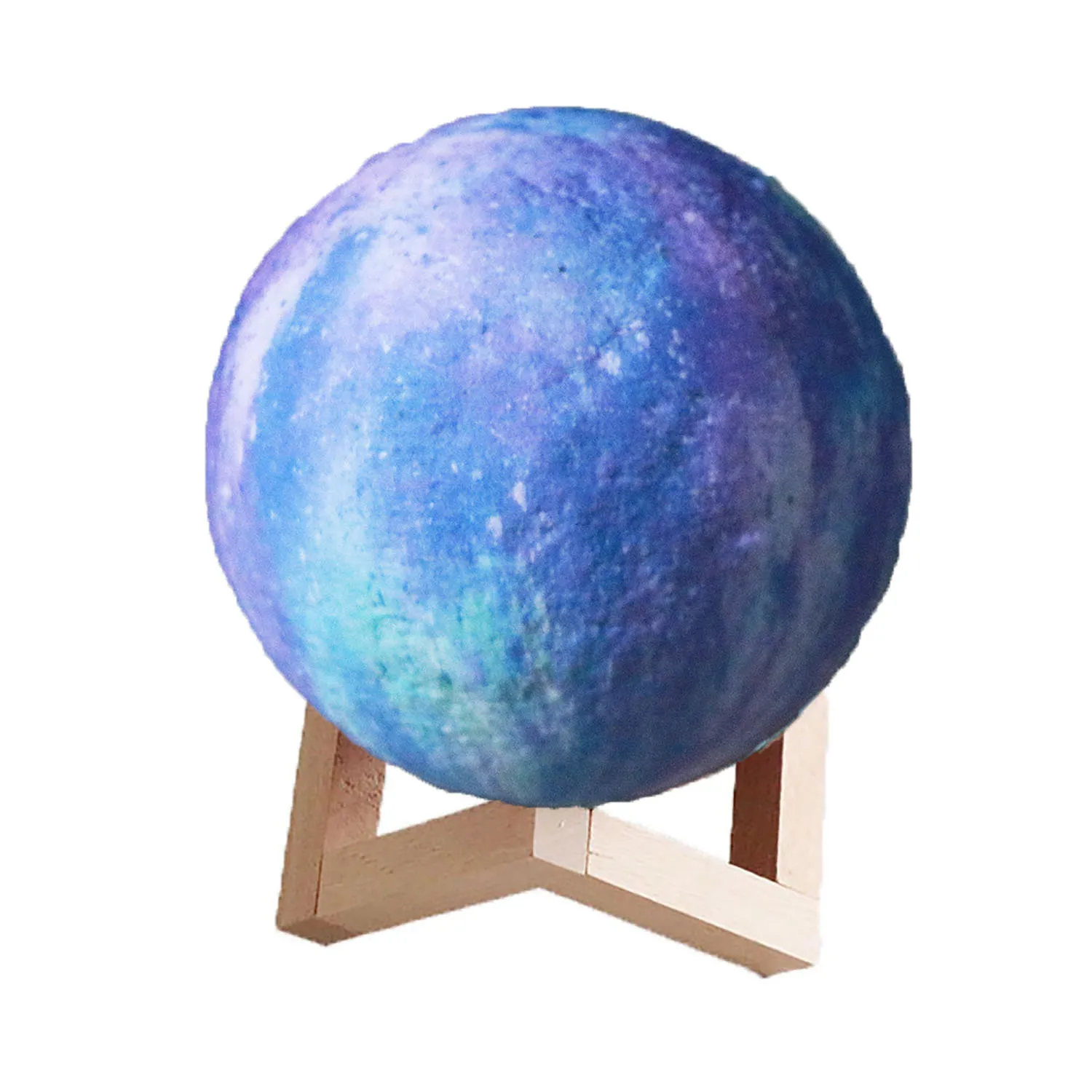 2019 Новое поступление 3D печать галактика луна лампа красочные изменения