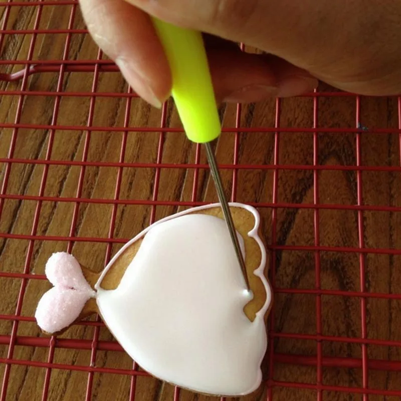 Практичная помадка для печенья ветеринарная игла для выпуска газов глазурь для перемешивания булавка для сахара рельефные иглы знак иглы кухонный инструмент для выпечки