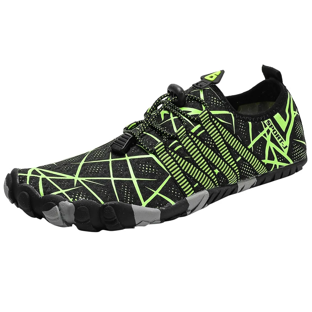 Perimedes/уличная Мужская быстросохнущая речная акваобувь; повседневная спортивная обувь; сетчатая обувь с круглым носком для пары; быстросохнущая морская обувь;# g30 - Цвет: Зеленый