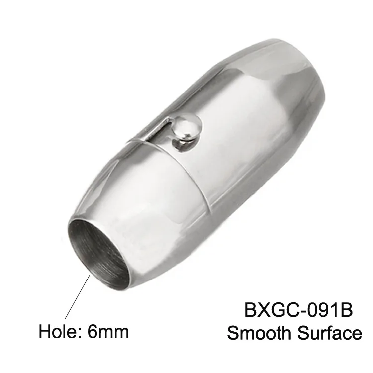 5 мм 6 мм 8 мм круглое отверстие из нержавеющей стали магнитные застежки гладкий и матовый замок двойные страховочные застежки BXGC-091 - Цвет: 6mm Hole Smooth