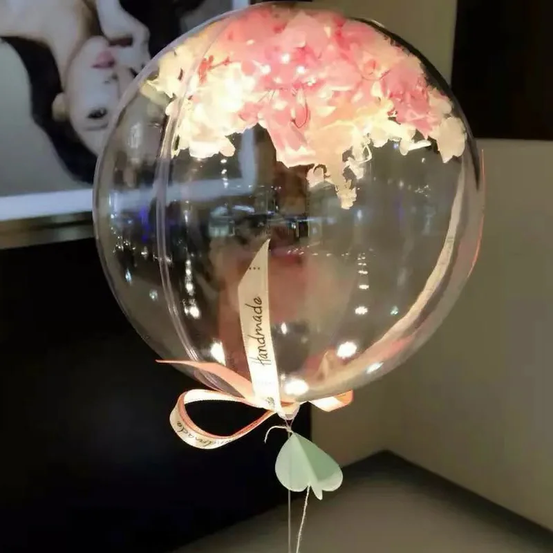 

5/10/20pcs 10inch bobo ball transparent flexible plastic balloon durable helium balloon bar wedding party birthday decoration