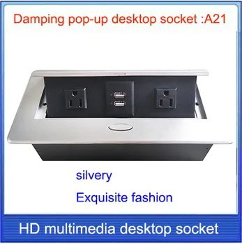 

American Standard Tabletop socket /hidden/ Damping spring open /Office conference room USB charging desktop socket /A21