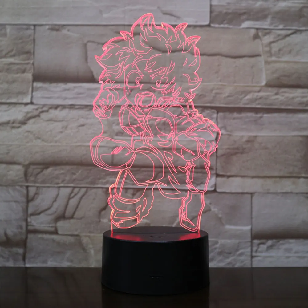 Мой герой Академия все может Мидори изюку Asui Tsuyu Todoroki Shoto Bakugou Katsuki 3d свет меняет