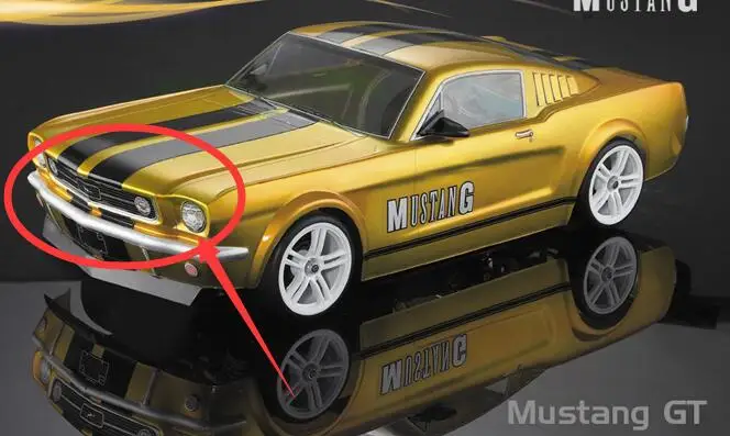 1/10 rc дрейф кузова СВЕТОДИОДНЫЕ Огни автомобиль ведро MGT350 GT fFord Mustang Rocket Bunny fouring On