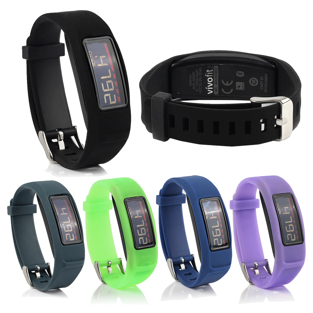For Garmin Vivofit 2 Bracelet Silicone Watch Band Strap for Garmin VivoFit 2 Smartwatch Soft Wrist Band Accessories  (1)