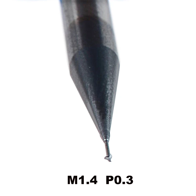 

1pc P0.3*d1.05*D4 carbide alloy Single teeth thread milling cutter cnc threading end mill cutting tool for metric thread M1.4