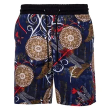 Мужские новые летние модные Повседневный для шутника Необычные Цветные Цветочные Брюки Цветочные пляжные брюки повседневные шорты Свободные повседневные пять шорты