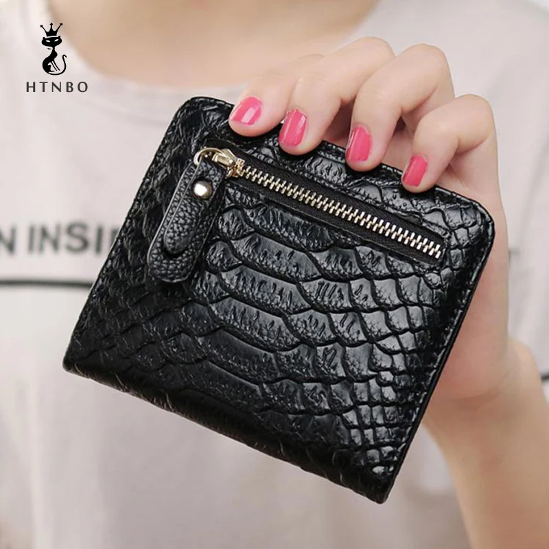 

Women Wallet Crocodile Short Small Purse Wallet Card Holder Handbag Bag Fashion Women Clutch Purses Carteira Feminina 2018 New