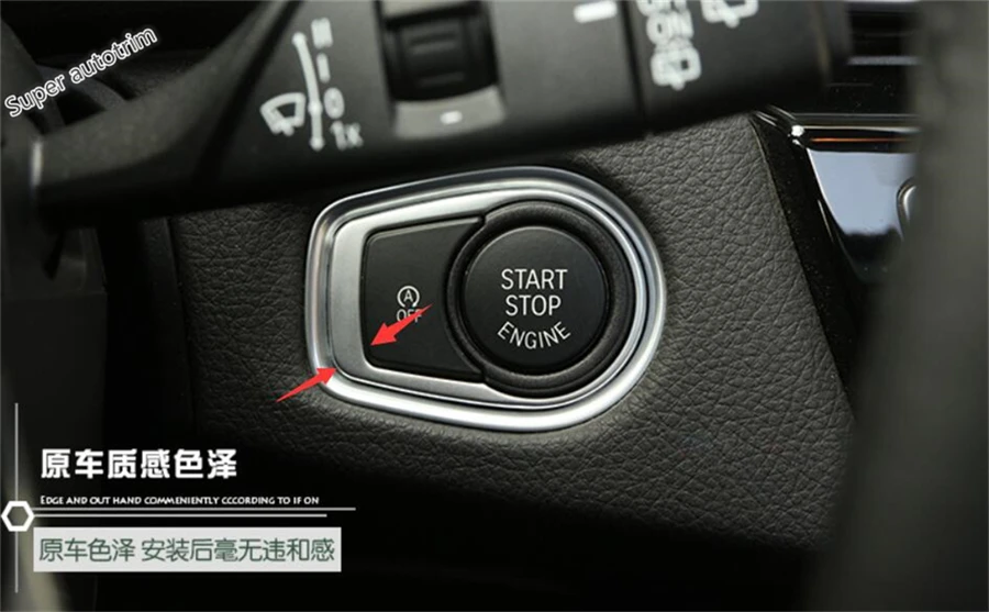 HERBEN ABS Engine Start Cover Frame Trim For BMW 2 Series F45 F46 218i 220i 2015 2016 2017 Car Interior Styling HERBEN ABS Engine Start Cover Frame Trim For BMW 2 Series F45 F46 218i 220i 2015 2016 2017 Car Interior Styling