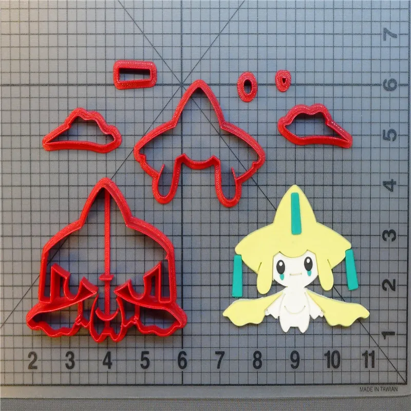 Pokemon Jirachi набор печенья с 3D печатью форма для кекса Jolteon резак украшения