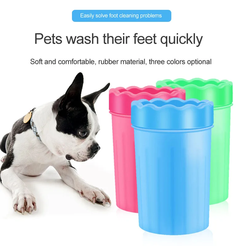 

Dogs Foot Clean Cup For Dogs Paw Cleaner Soft Silicone Washing Brush Clean Paws Dog Foot Wash Pet Accessories for Dog Hole Cap