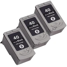 3x pg 40 картридж с черными чернилами pg40 для совместимых canon pixma ip1700 mp150 ip2200 mx300 mx310 ip1900 ip1800 принтеров