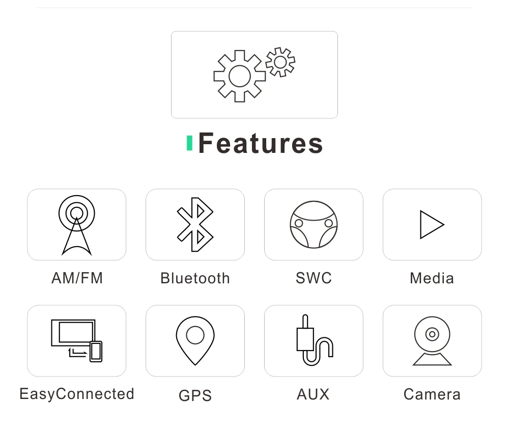Excellent Dinpei 7" 2 Din Car Multimedia Player GPS Navigation Stereo Audio Radio Mp5 WiFi SD USB touch screen Universal Android 7.1 5
