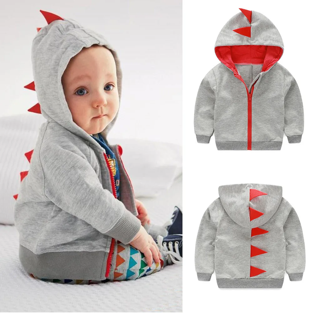 

ARLONEET 2018 New Coat Newborn Infant Baby Boy Girl Dinosaur Hooded Romper Jumpsuit Outfits Clothes Baby Casual Coat