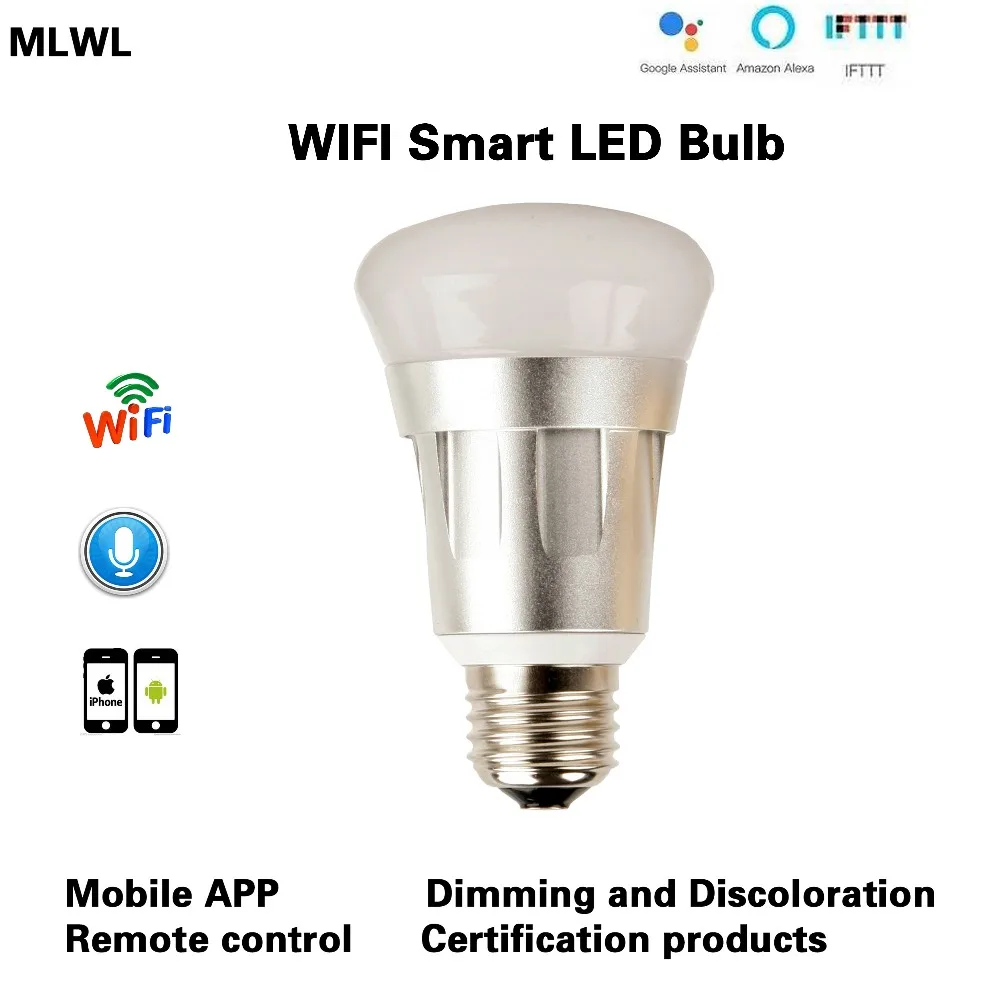 MLWXNew продукт экономии энергии-лампа RGB + CCT Цвет контроллера Smart Led лампочки Wi-Fi работать с Alexa Google помощник