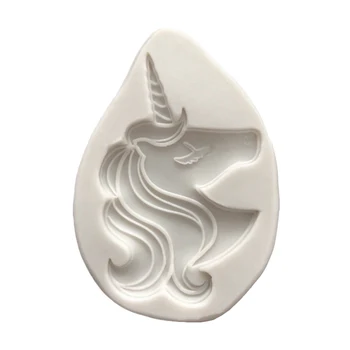 

Wholesale 10 pcs/lot Unicorn Silicone Mold Fondant Cake Decorating Tools Sugarcraft Cookie Cupcake Chocolate Baking Mold