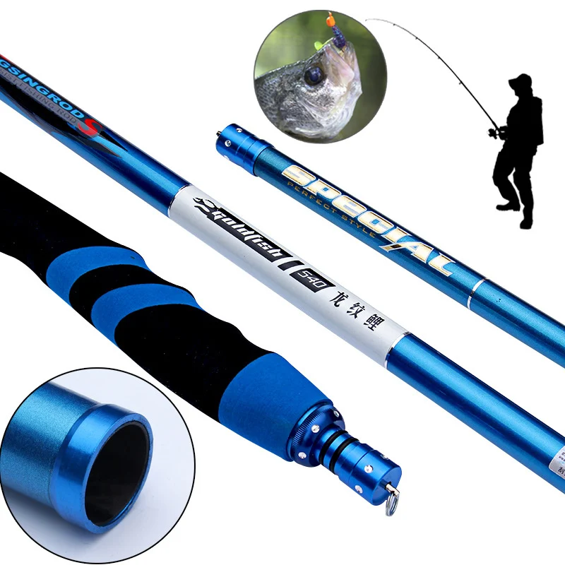 

2019 Newly FRP Fishing Rod Wear Resistant Telescopic Ultralight Fishing Pole for Stream Freshwater