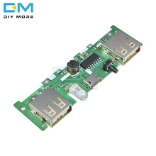 5V 1A 2A Мобильный Внешний аккумулятор зарядное устройство Модуль управления микро USB полимерная литиевая батарея зарядная плата DIY повышающий рост