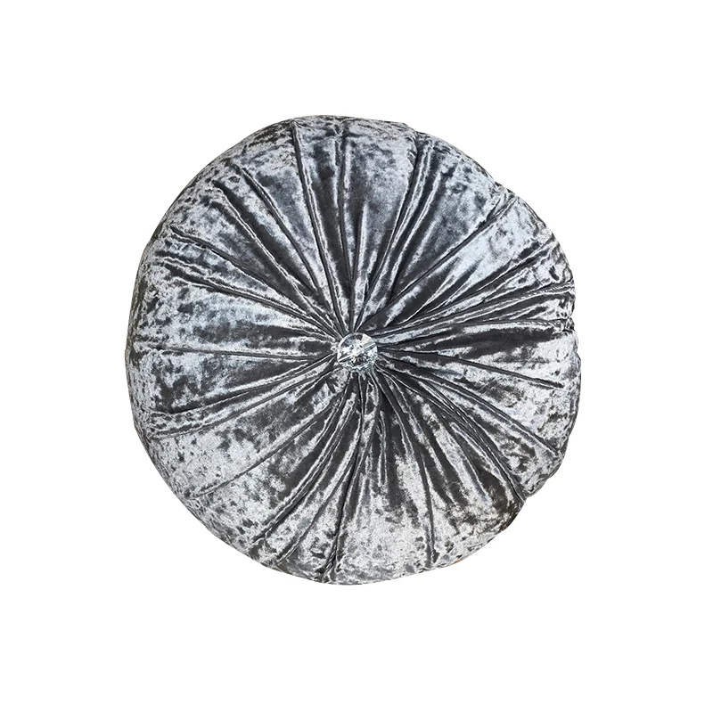 

New Euro decorative sofa velvet round filled cushions pillows home decoration luxury back pad AJJ