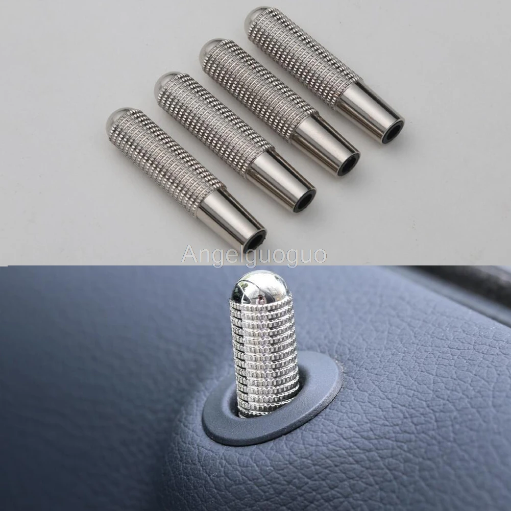 

4 pcs Car modified door bolt lock pin auto door bolt for Mercedes Benz C W205 GLC GLE E W213 CLA GLA A B Class (2 sizes options)