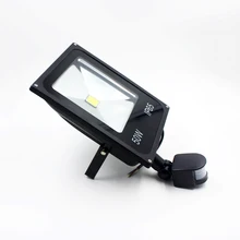 20pcs 10W 20W 30W 50W AC85-265V LED spotlight led flood light led lamp black shell PIR Motion sensor Induction Sense lamp