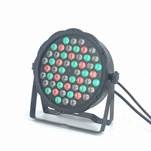 54x 3W светодиодный par DJ Par светодиодный белый теплый белый УФ-светильник DMX контроллер RGBW