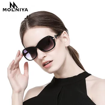 

MOLNIYA 2019 Women Brand Designer Polarized Sunglasses Fashion Clover Women Sunglasses Hollow out Lens 7Color High quality