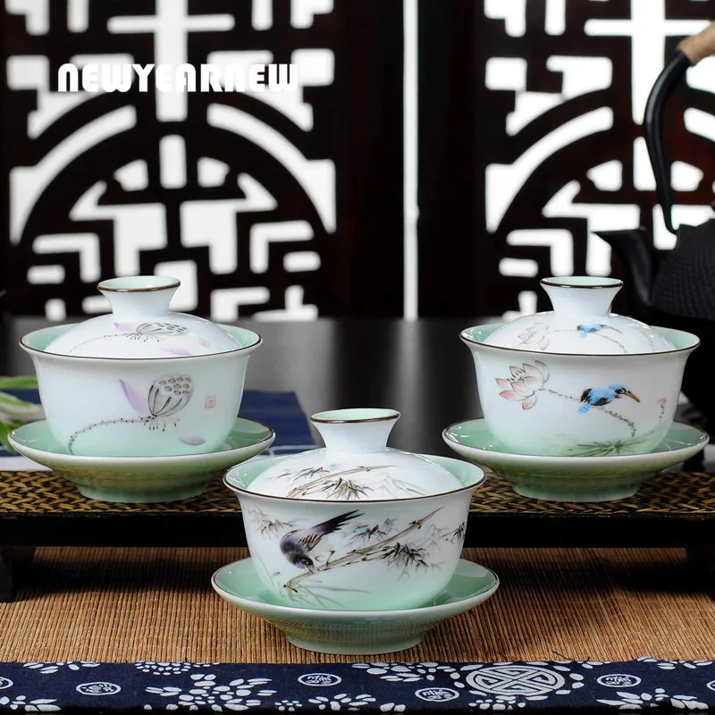 NEWYEARNEW, 1 шт., 3 цвета, 150 мл, высококачественная керамическая чайная чашка, чайный набор, деловой подарок, посуда набор для чая