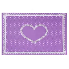 Beauty Girl 40 * 30 * 0.1CM Silicon Lace Polka Dot Heart Pattern Nail Art Table Mat Pad Manicure Clean Sep 12
