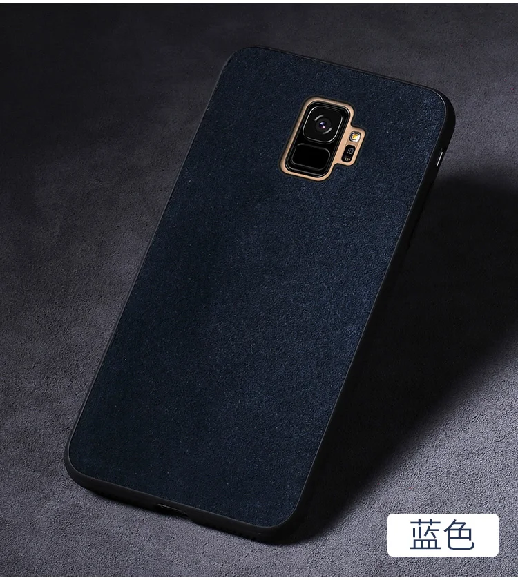 Чехол для телефона samsung Galaxy S9 Plus S7 S8 A3 A5 A7 J3 J5 J7 Note 8 9 противоударный замшевый кожаный чехол