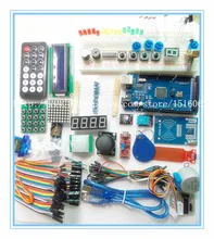 Бесплатная доставка мега 2560 r3 starter kit серводвигатель RFID Ультразвуковой Начиная реле ЖК-ДИСПЛЕЙ для arduino